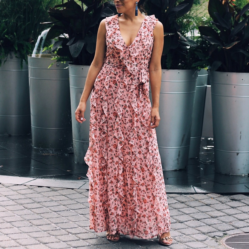 NASTY GAL FLORAL MAXI DRESS